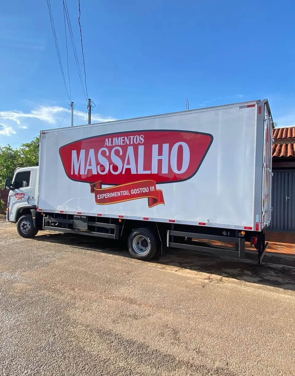 Alimentos Massalho — Identidade visual em carros e caminhão