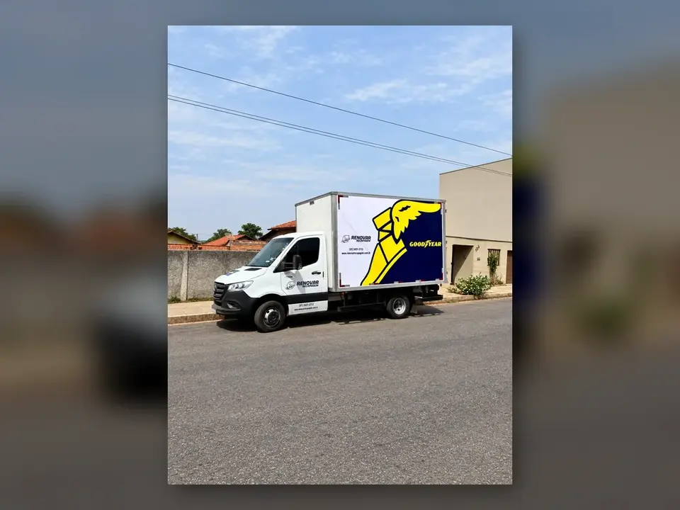 Renovar · Goodyear — Identidade aplicada ao caminhão